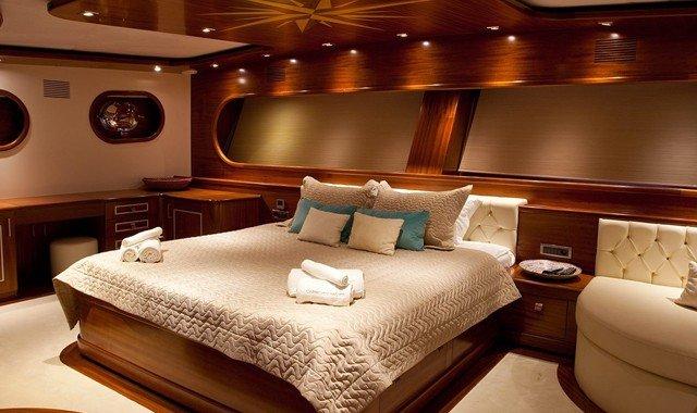 Accommodatie op een luxejacht